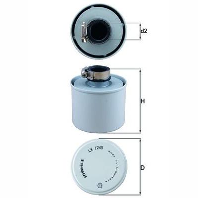 MAHLE LX1245 Air Filter