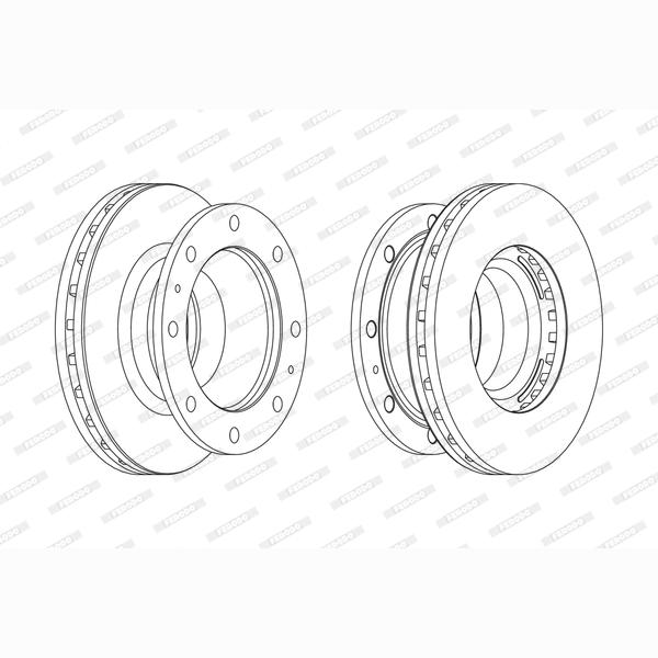 FERODO FCR239A Brake Disc