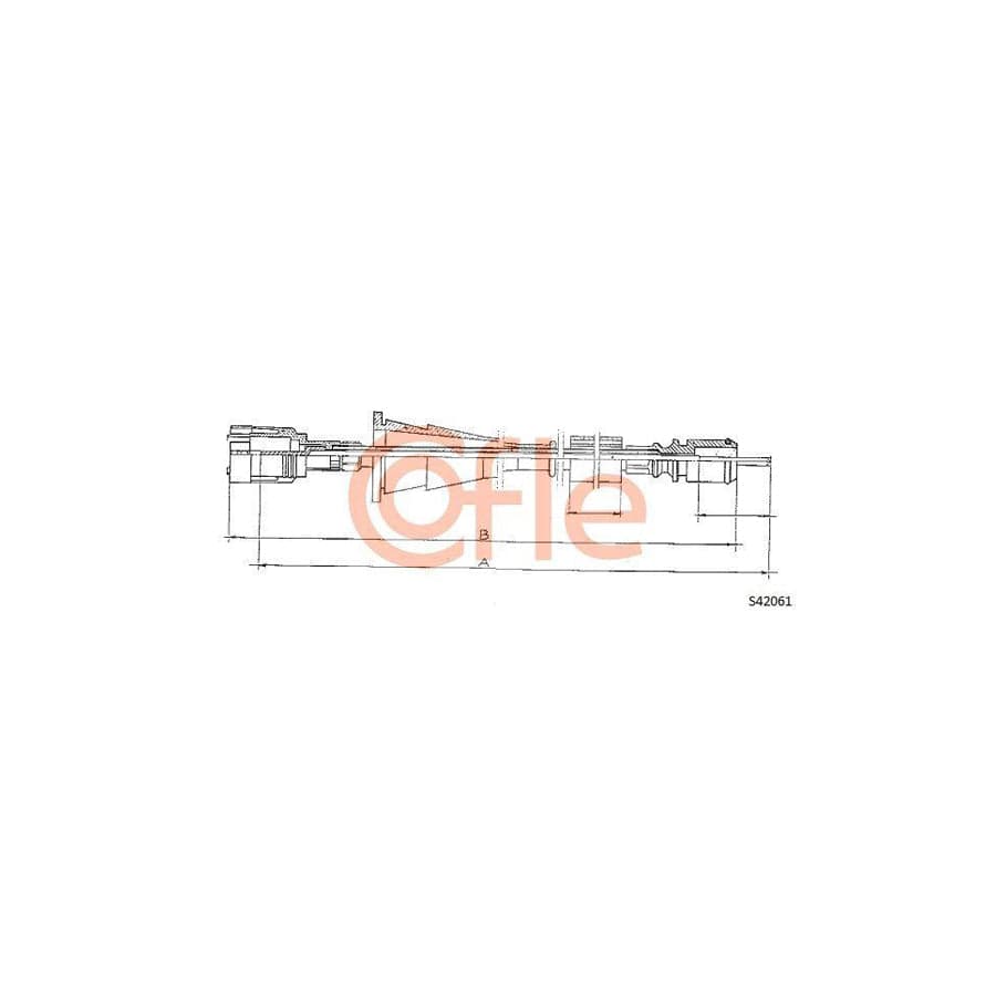 Cofle S24061 Speedometer Cable