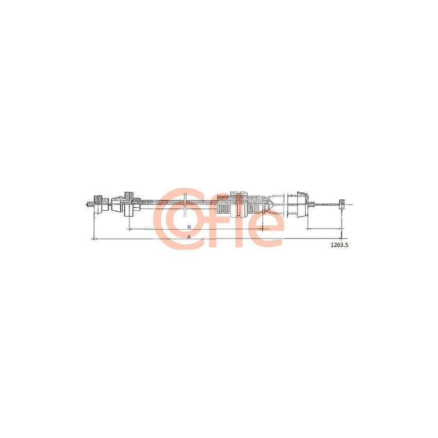 Cofle 1263.5 Throttle Cable