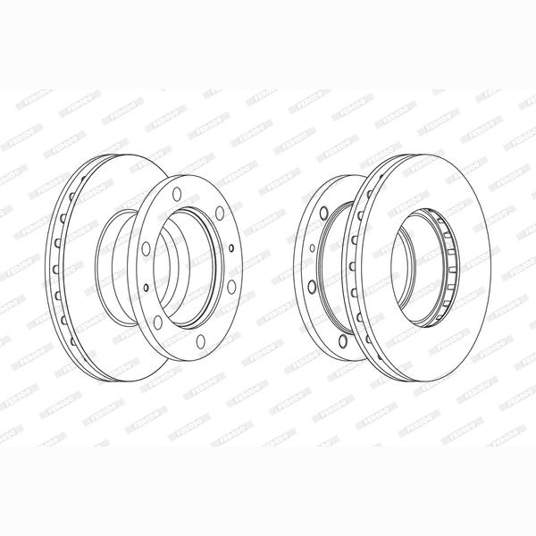 FERODO FCR338A Brake Disc