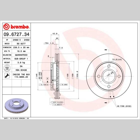 FEBI BILSTEIN FE107227 Disc Brake Caliper Repair Kit