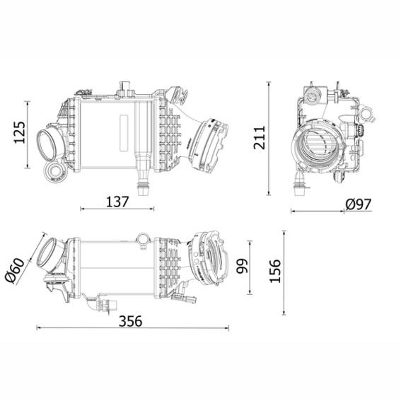 MAHLE CI659000P Charge Air Cooler