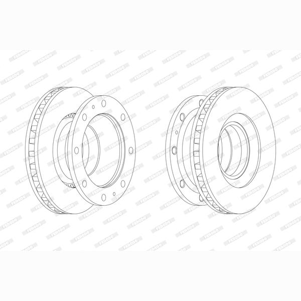 FERODO FCR110A Brake Disc