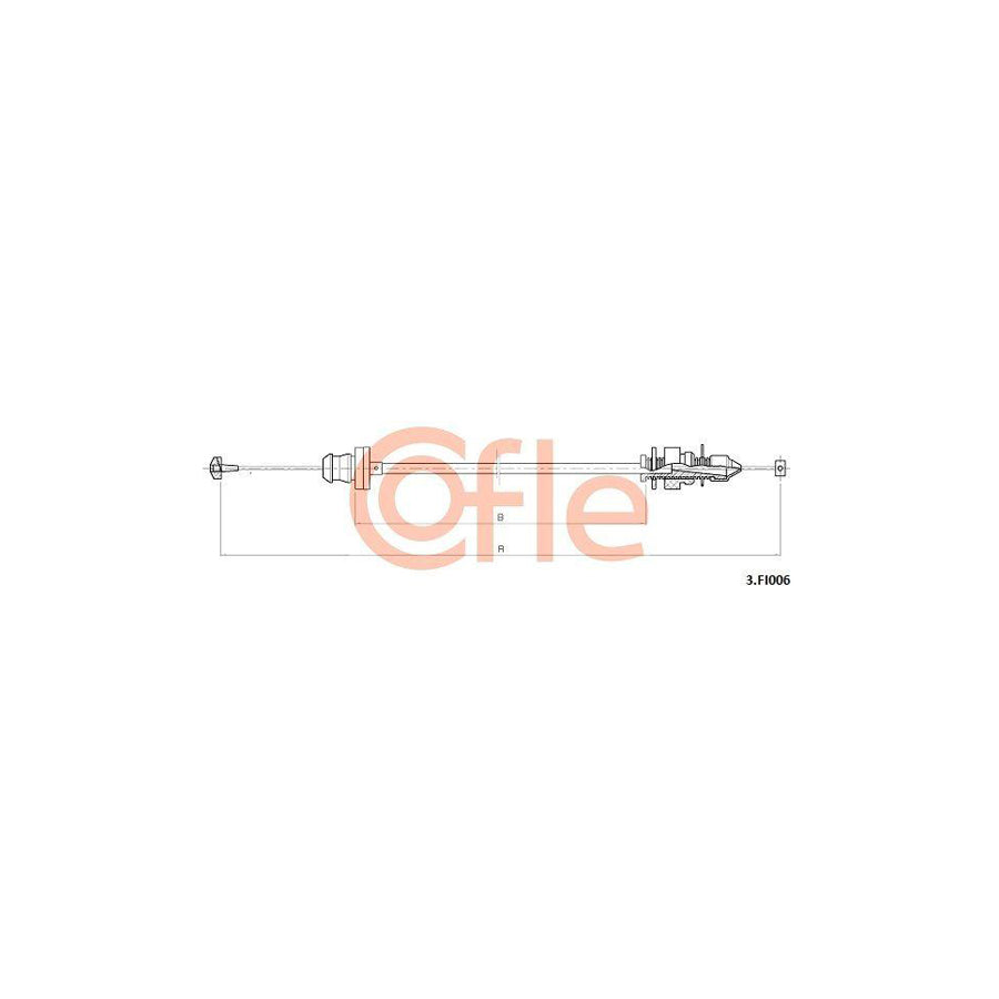 Cofle 92.3.Fi006 Throttle Cable For Fiat Doblo