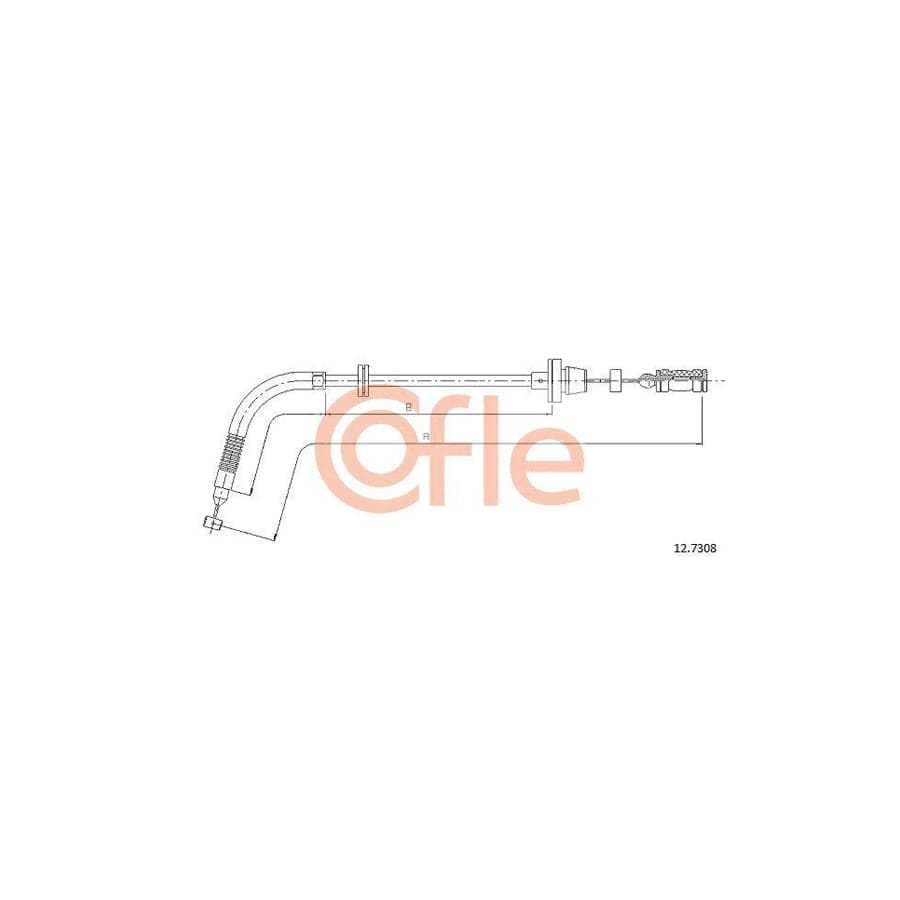 Cofle 92.12.7308 Throttle Cable For Fiat Seicento / 600 Hatchback (187)