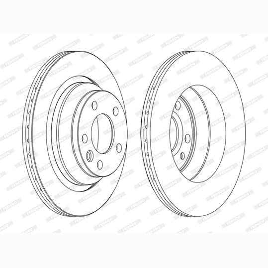 FERODO DDF1698C Brake Disc .