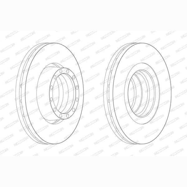 FERODO FCR132A Brake Disc