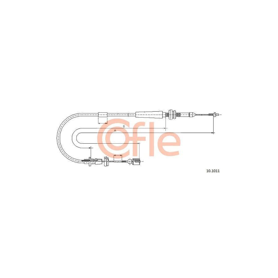 Cofle 92.10.1011 Throttle Cable