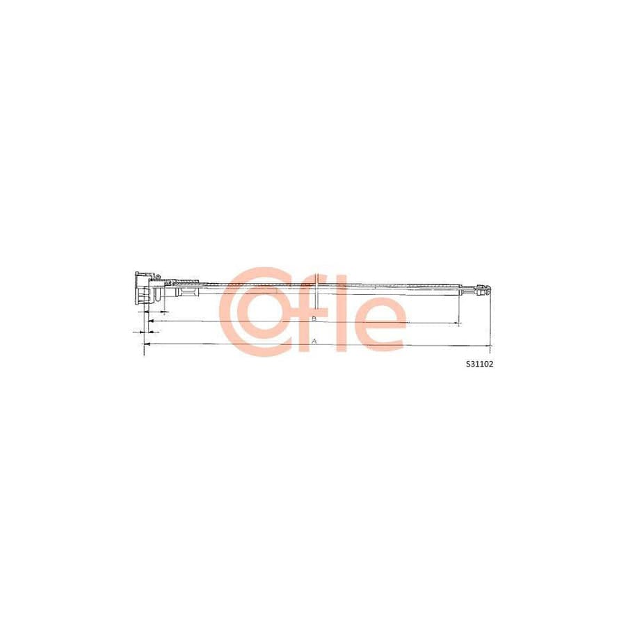 Cofle S31102 Speedometer Cable For VW Transporter
