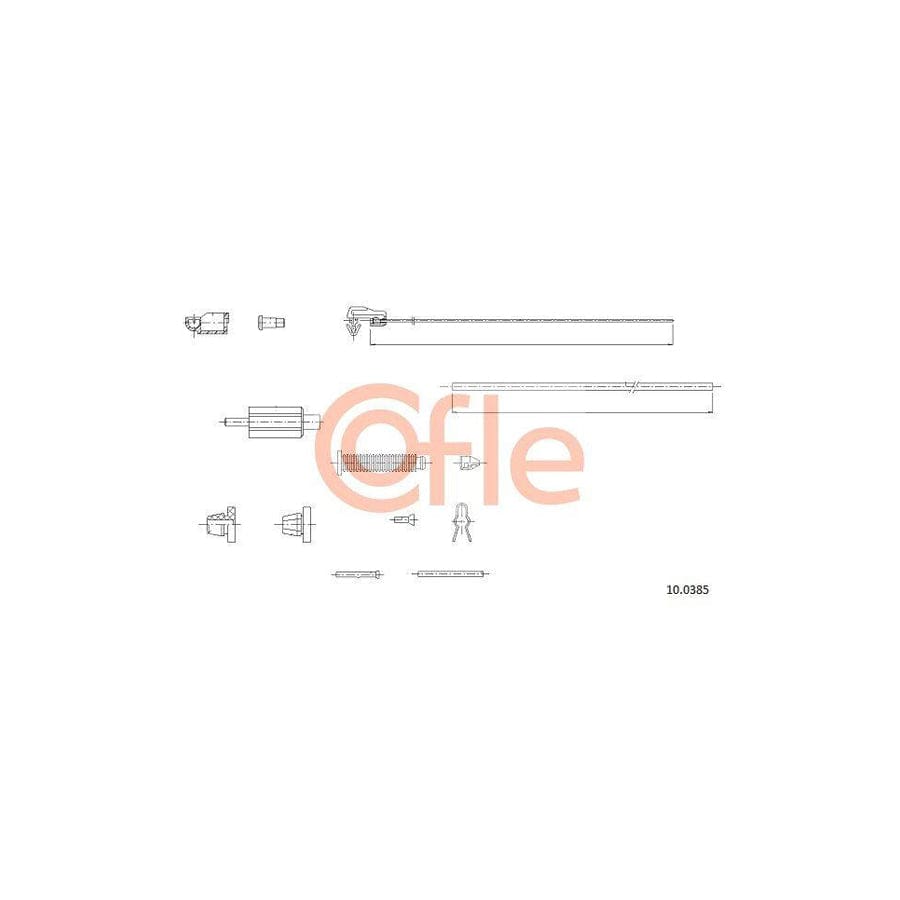 Cofle 92.10.0385 Throttle Cable