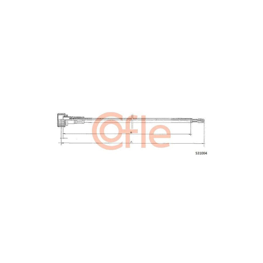 Cofle S31004 Speedometer Cable For VW Beetle Type 1
