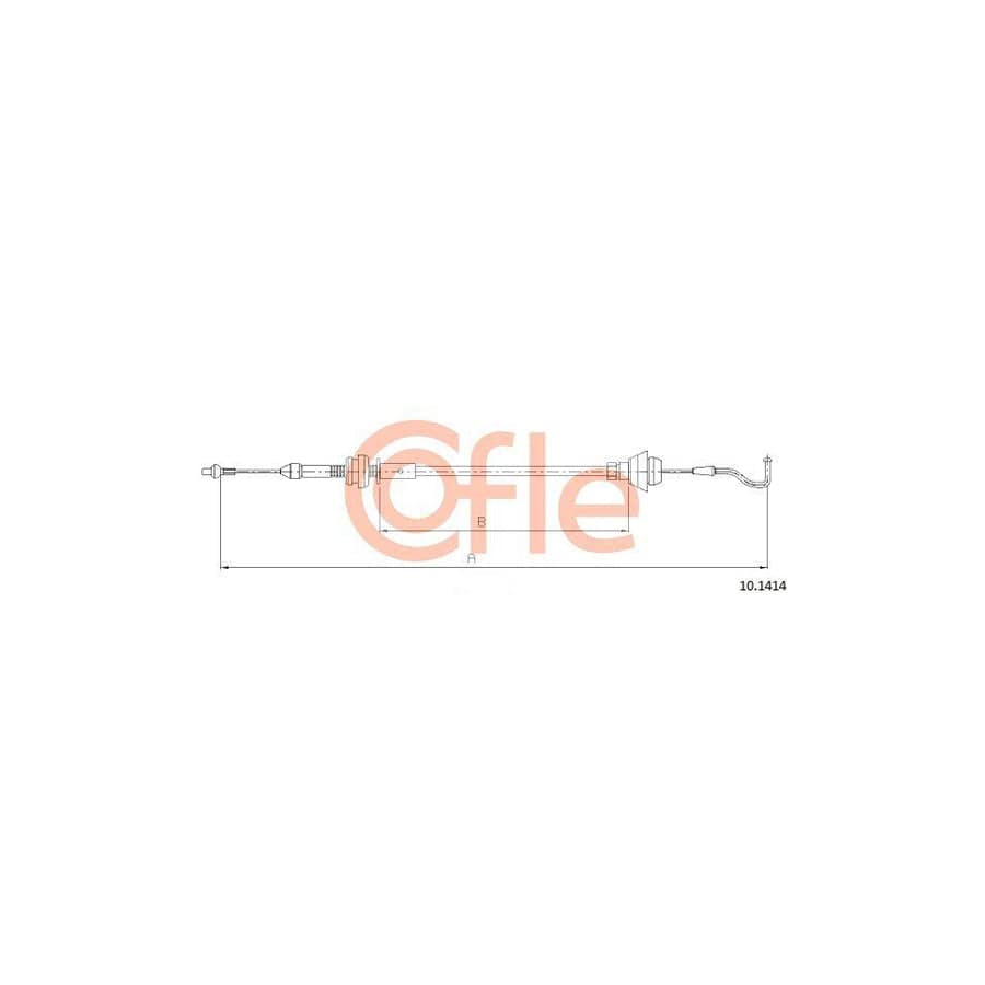 Cofle 92.10.1414 Throttle Cable For Skoda Felicia