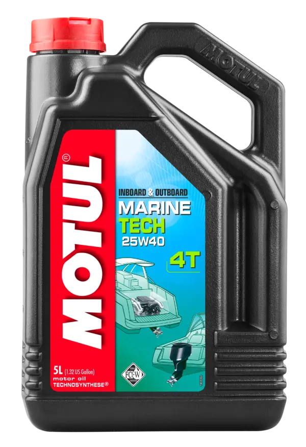 Motul 107716 MARINE TECH 25W-40 4T 5L