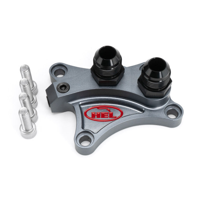 HEL Performance OCTO-020 Oil Filter Relocation Take Off Plate | ML Performance Car Parts