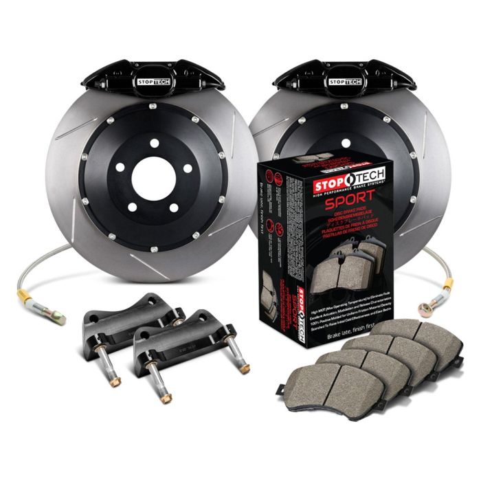 StopTech 83.839.0023.51 Sport Big Brake Kit - Rear - 328x28mm Slotted - ST-22 Black