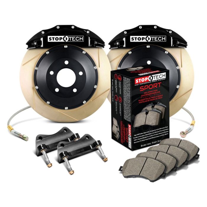 StopTech 83.894.6700.53 Sport Big Brake Kit - Front - 355x32mm Slotted & Zinc Coated - ST-60 Black