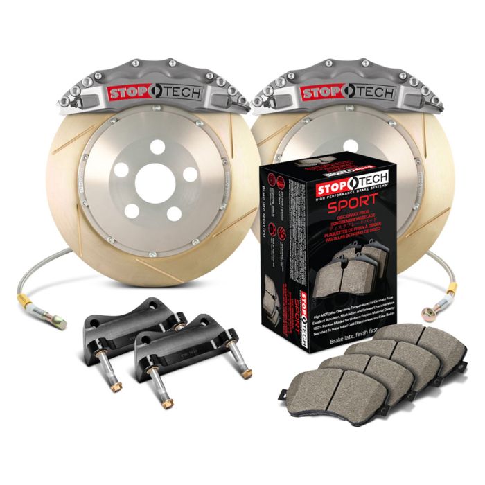 StopTech 83.838.6700.R3 Trophy Sport Big Brake Kit - Front - 355x32mm Slotted & Zinc Coated - STR-60 Anodized