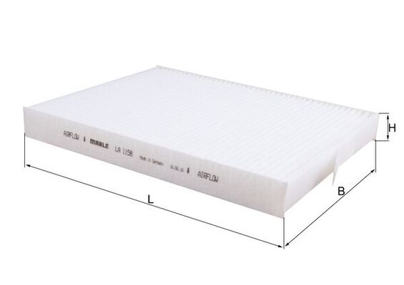 Mahle LA1158 - Filter, cabin air