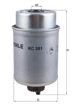 Mahle KC381 - Fuel Filter