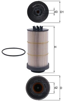 Mahle KX80/1D - Fuel Filter