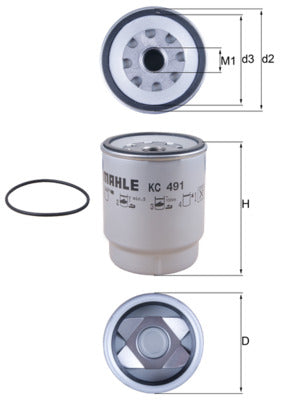 Mahle KC491D - Fuel Filter