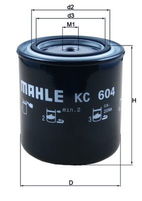 Mahle KC604 - Fuel Filter