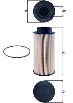 Mahle KX182D - Fuel Filter