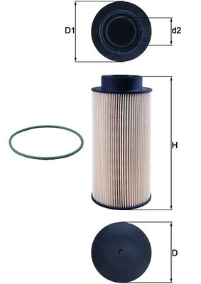 Mahle KX182/1D - Fuel Filter