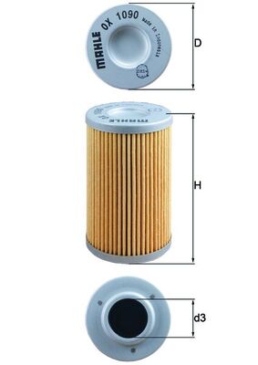 Mahle OX1090 - Oil Filter