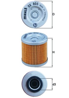 Mahle OX805 - Oil Filter