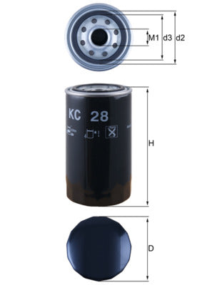 Mahle KC28 - Fuel Filter