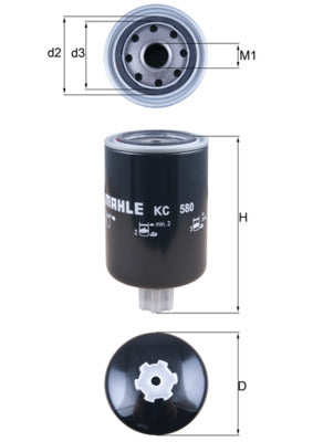Mahle KC580 - Fuel Filter