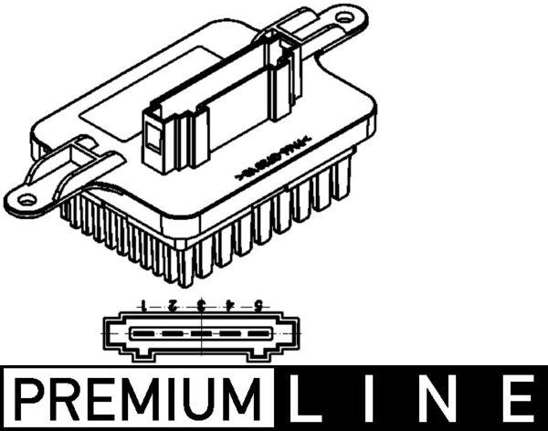 Mahle ABR59000P - Regulator, interior blower