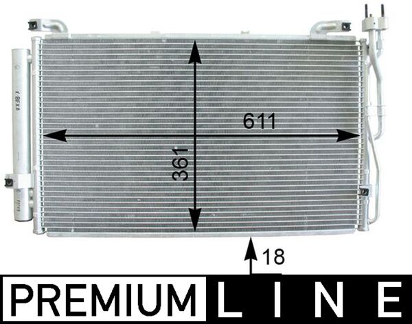 Mahle AC392000P - Condenser, air conditioning