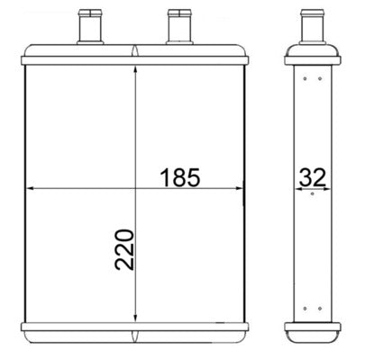 Mahle AH2000S - Heat Exchanger, interior heating