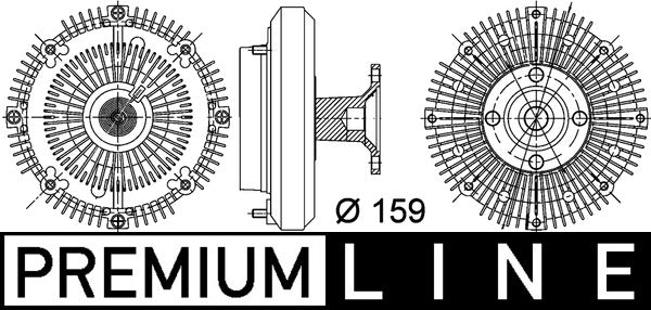 Mahle CFC113000P - Clutch, radiator fan