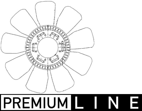 Mahle CFW83000P - Fan Wheel, engine cooling