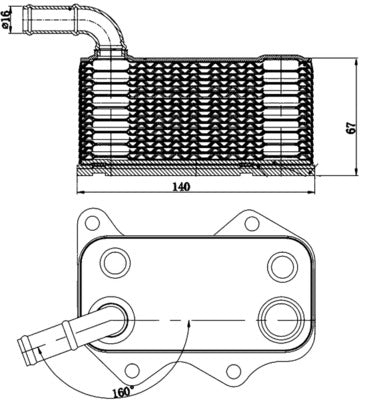 Mahle CLC174000S - Oil Cooler, engine oil
