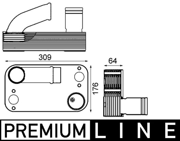 Mahle CLC210000P - Oil Cooler, engine oil