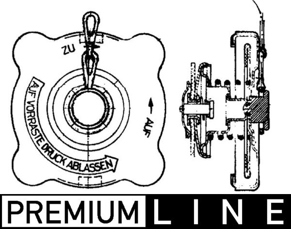 Mahle CRB18000P - Cap, radiator