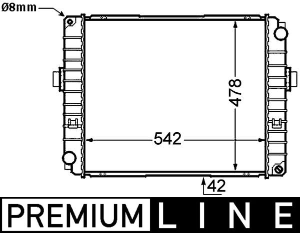 Mahle CR757000P - Radiator, engine cooling
