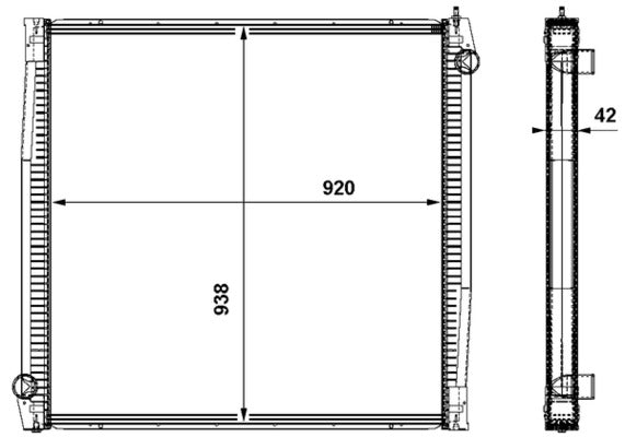 Mahle CR861000P - Radiator, engine cooling