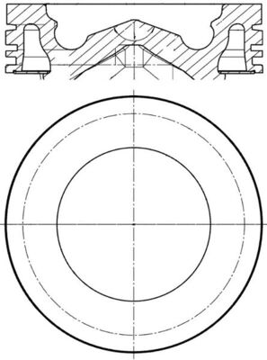 Mahle 061PI00126000 - Piston with rings and pin
