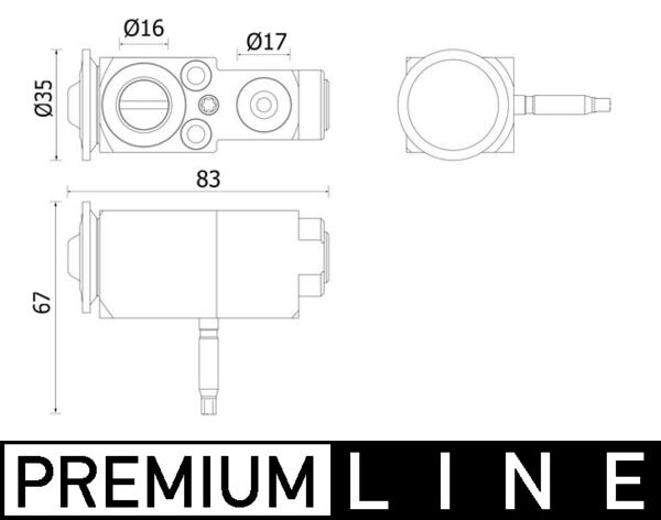 Mahle AVE140000P - Expansion Valve, air conditioning