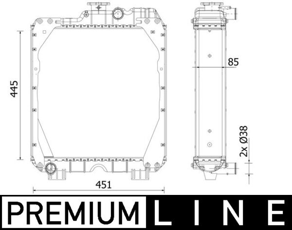 Mahle CR2288000P - Radiator, engine cooling