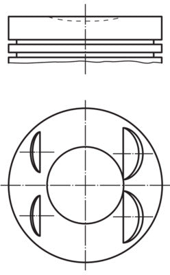 Mahle 021PI00127002 - Piston with rings and pin