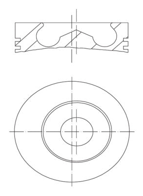 Mahle 013PI00151001 - Piston with rings and pin