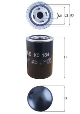 Mahle KC184 - Fuel Filter