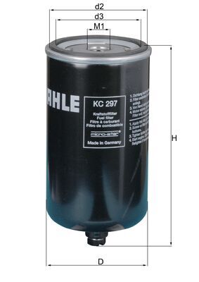 Mahle KC297 - Fuel Filter